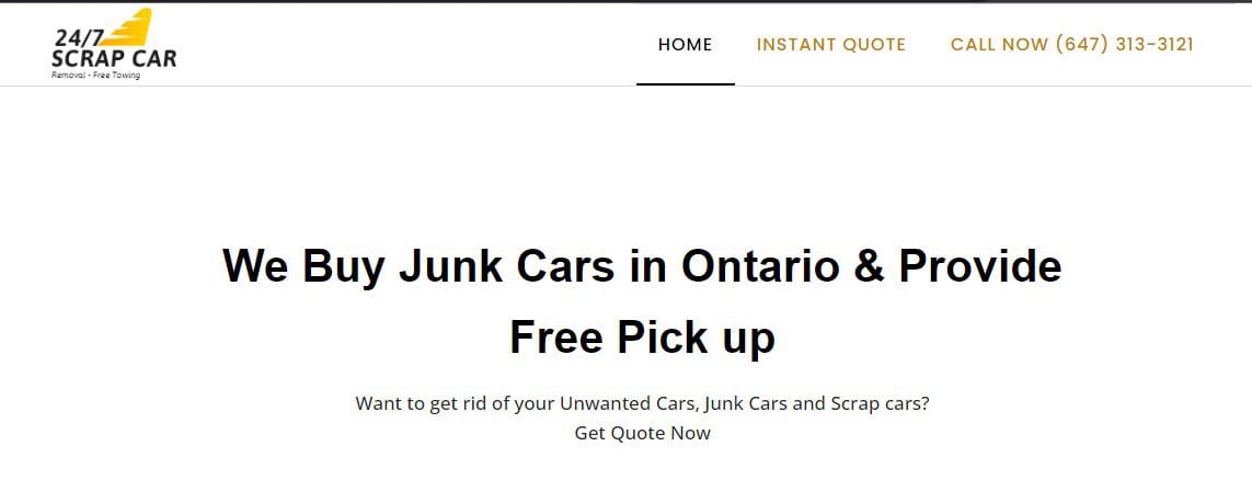 Buy junk cars in ontario and provide free pick up, utilizing Auto Recycling marketing strategies to generate leads for PPC Auto Recycling.