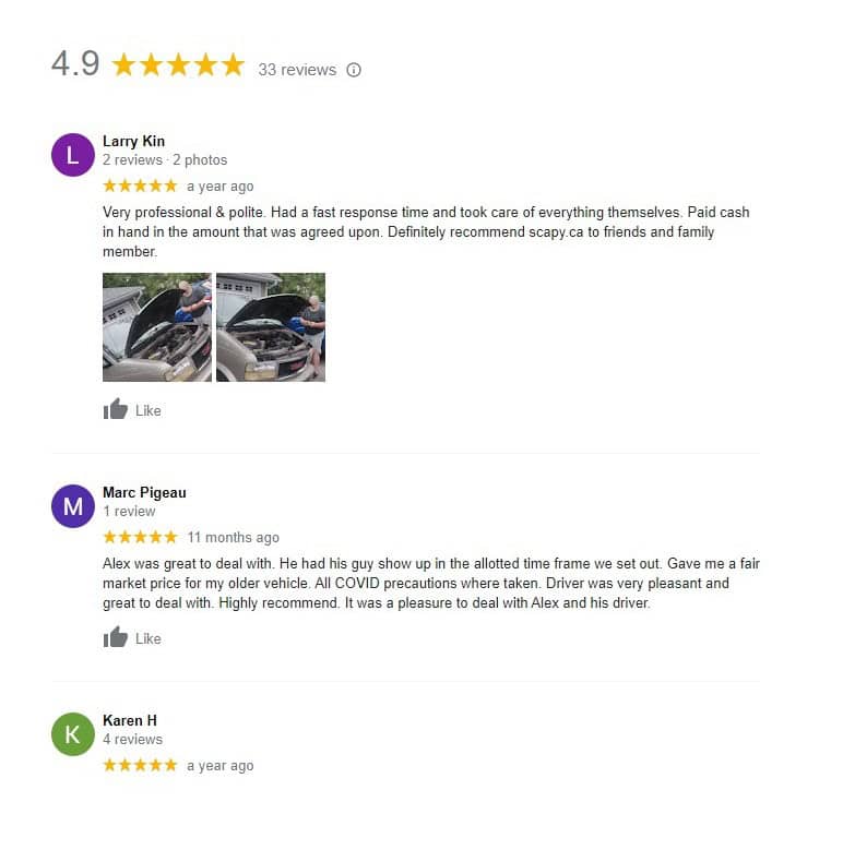 Auto Recycling marketers helped to tow and Auto Recyclings with preventing and generate positive reviews for business to get ranked on top of Google map.